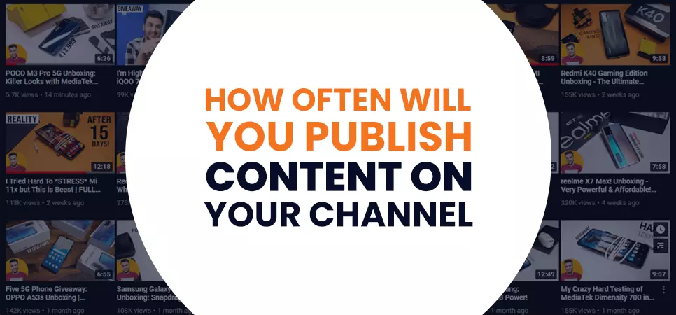 When to publish on YouTube