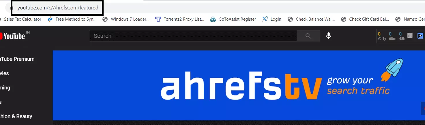customize your YouTube channel URL