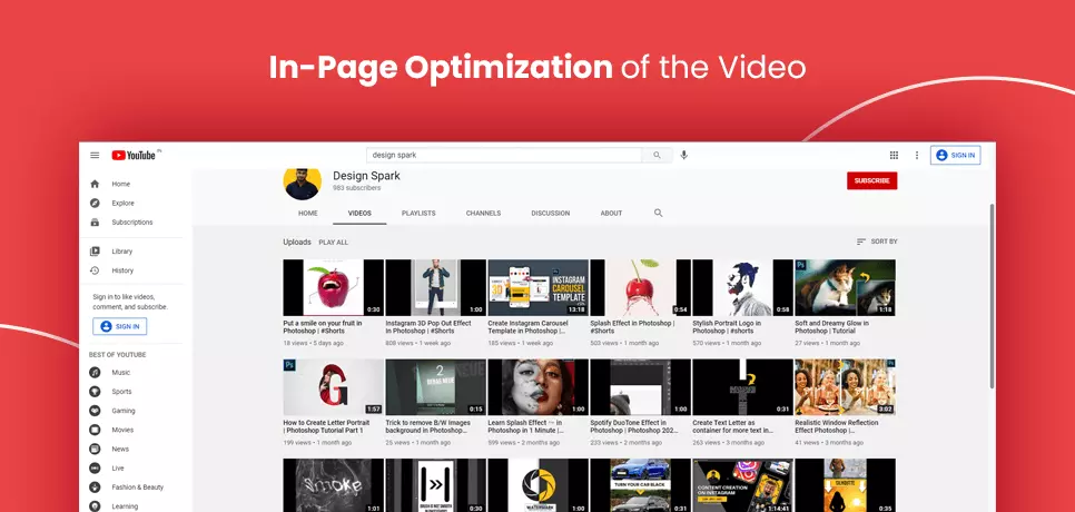 In-Page Optimization of Video